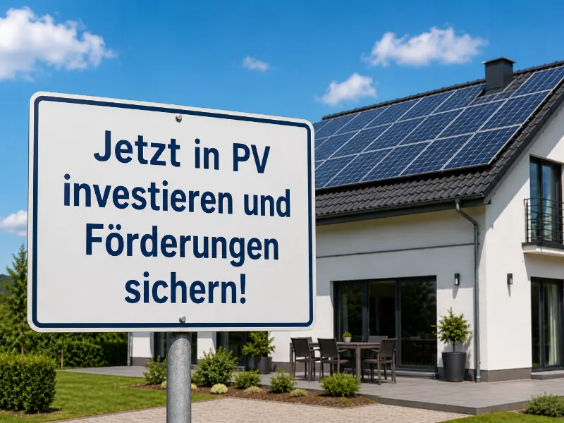 Förderung für Photovoltaik